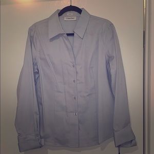 Calvin Klein light blue dress shirt, 14, with tags